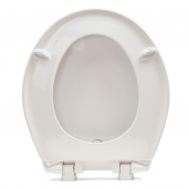 Bemis 200E4 (Cotton White) Premium Plastic Soft-Close Round Toilet Seat Bemis